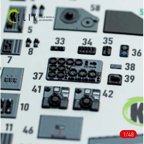 Kelik K48143 1/48 Do-217 N/J - Interior 3d Decals For Icm Kit