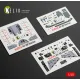 Kelik K48145 1/48 Av-8b Harrier - Interior 3d Decals For Hasegawa Kit