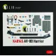 Kelik K48145 1/48 Av-8b Harrier - Interior 3d Decals For Hasegawa Kit