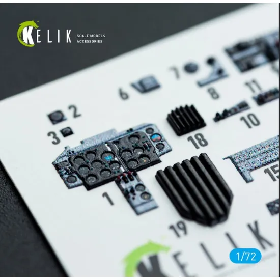 Kelik K72204 1/72 Mig-19p/Pm - Interior 3d Decals For Clearprop Kit