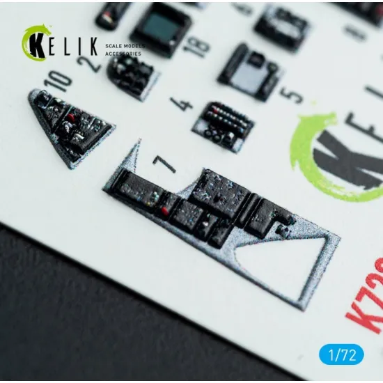 Kelik K72219 1/72 F-14d Super Tomcat - Interior 3d Decals For Hobbyboss Kit