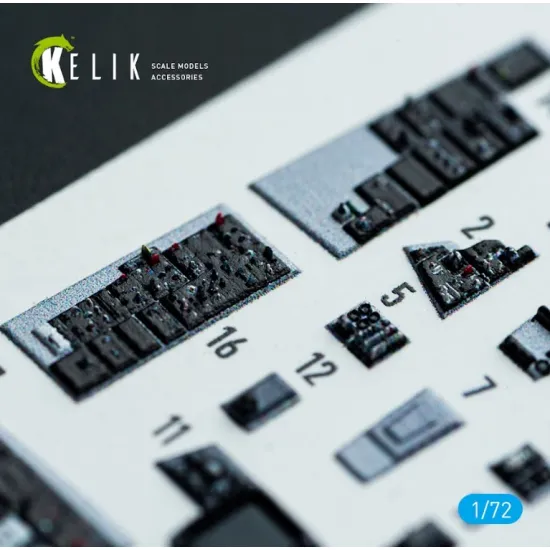 Kelik K72221 1/72 F-14d Super Tomcat - Interior 3d Decals For Academy Kit