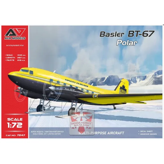 Aa Models 7247 1/72 Bt-67 Basler Dakota Polar Aviation Plastic Model Kit