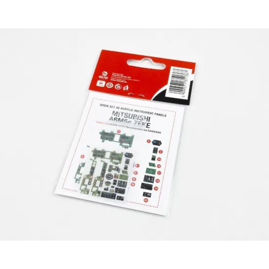 Red Fox Qs32137 1/32 Mitsubishi A6m5c Zeke 3d Acrylic Instrument Panel
