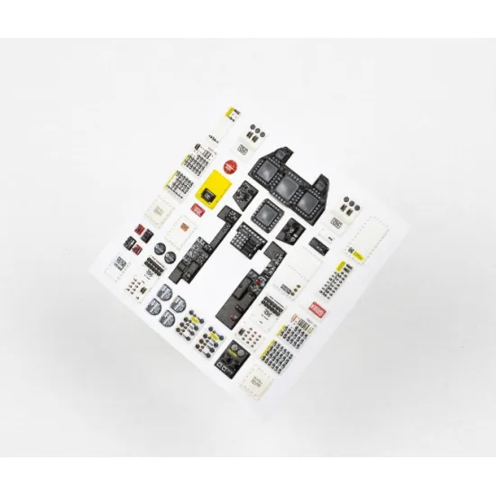 Red Fox Qs48159 1/48 Lockheed Martin F-22a Raptor 3d Acrylic Instrument Panel