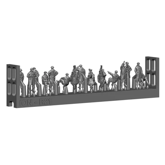 Ion Models R200-002 1/200 Royal Navy Rough Weather 3d Printed Resin 72 Figures