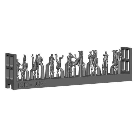 Ion Models U200-003 1/200 Modern Us Navy Ship Crew 3d Printed Resin 72 Figures