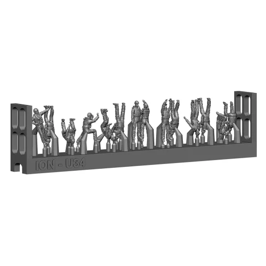 Ion Models U200-003 1/200 Modern Us Navy Ship Crew 3d Printed Resin 72 Figures