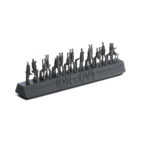 Ion Models Cv350-001 1/350 20th Century Civilians 3d Printed Resin 76 Figures
