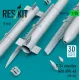 Reskit Rs35-0014 1/35 S-24 Missiles With Apu-68 4 Pcs Mi-24 3d Printed