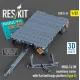 Reskit Rsk32-0034 1/32 Mhu-141m Munitions Trailer With Flat Bed/Cargo Platform Type 2 3d Printed Model Kit