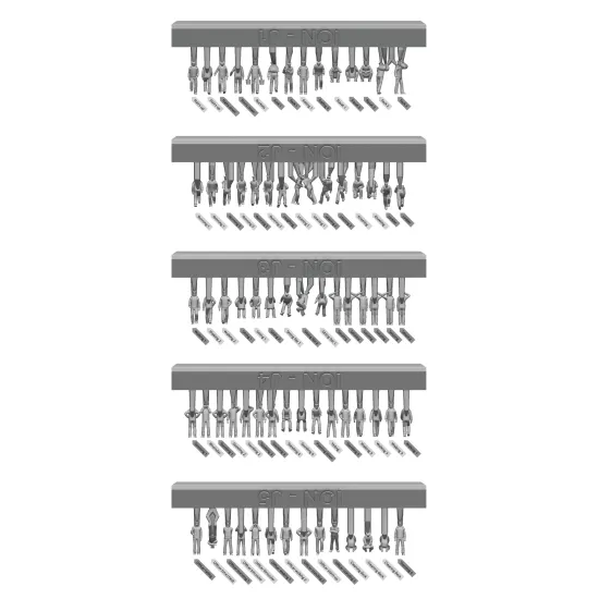 Ion Models J350-001 1/350 Imperial Japanese Navy Chilling On Deck 74 Figures