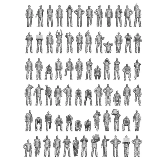 Ion Models K350-002 1/350 Kriegsmarine On Duty 3d Printed Resin 72 Figures