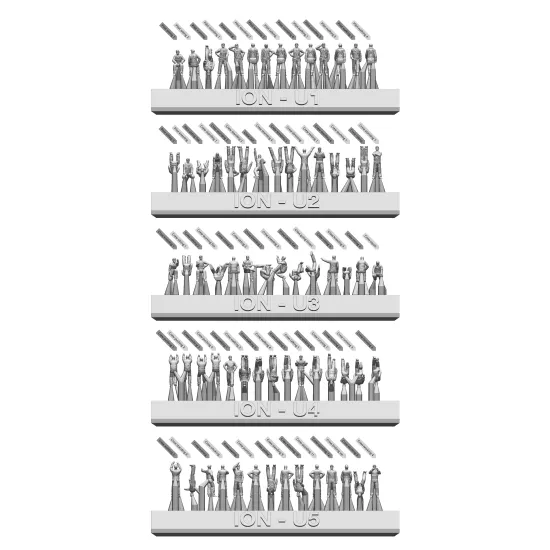 Ion Models U350-002 1/350 Us Navy Carrier Personel And Pilots 3d Printed Resin 72 Figures