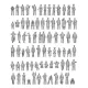 Ion Models Cv400-001 1/400 20th Century Civilians 3d Printed Resin 85 Figures