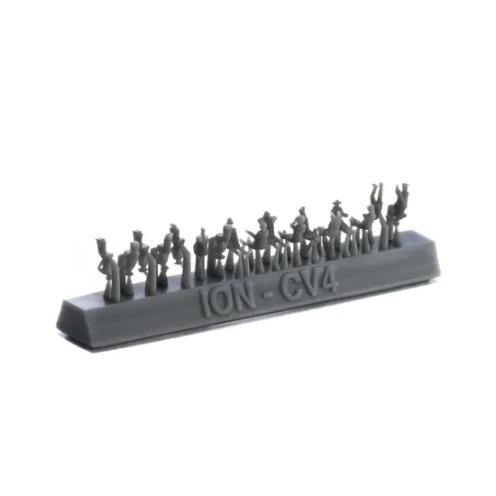 Ion Models Cv400-001 1/400 20th Century Civilians 3d Printed Resin 85 Figures