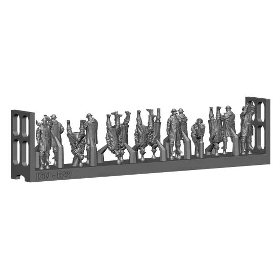 Ion Models R144-002 1/144 Royal Navy Rough Weather I 3d Printed Resin 36 Figures