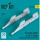 Reskit Rs32-0604 1/32 Us Weapon Adapter For Su-27 Flanker 2 Pcs Gbu-39 Sdb Gbu-62 Jdam-er 3d Printed