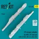 Reskit Rs32-0605 1/32 Us Weapon Adapter For Mig-29 Fulcrum 2pcs Gbu-39 Sdb Gbu-62 Jdam-er 3d Printed
