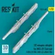 Reskit Rs32-0605 1/32 Us Weapon Adapter For Mig-29 Fulcrum 2pcs Gbu-39 Sdb Gbu-62 Jdam-er 3d Printed