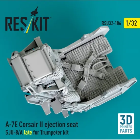 Reskit Rsu32-0186 1/32 A-7e Corsair Ii Ejection Seat Sju-8/A Late For Trumpeter Kit 3d Printed