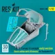 Reskit Rsu32-0188 1/32 A-7e Corsair Ii Early Cockpit Basic Edition With 3d Decals For Trumpeter Kit 3d Printed