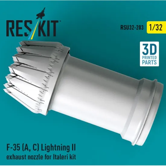 Reskit Rsu32-0203 1/32 F-35 A С Lightning II exhaust nozzle for Italeri kit 3D Printed