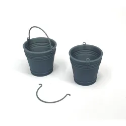 Pimp My Miniatures 16s-006 1/16 3d Printed Resin Kit Metal Bucket 3 Pcs
