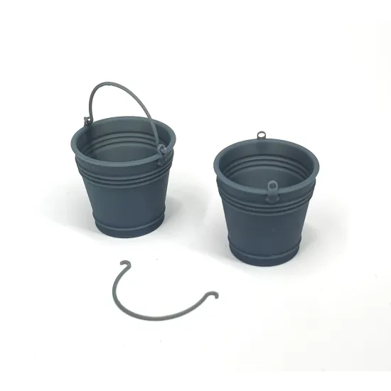 Pimp My Miniatures 16s-006 1/16 3d Printed Resin Kit Metal Bucket 3 Pcs