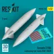 Reskit Rsu32-0236 1/32 Tornado 2250l Underwing Fuel Tanks Raf Rsaf 2 Pcs 3d Printed