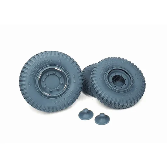 Pimp My Miniatures 16s-049 1/16 Sd.kfz 251 Front Wheels With Spare Weighted Late Version