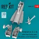 Reskit Rsu48-0310 1/48 F/A-18 Hornet A B C D Wheel Bays Landing Gears With Wheels Set For Hasegawa Kit 3d Printed