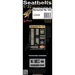 Hgw 132668 1/32 Henschel Hs 123 Seatbelts Textile And Photo-etched Parts