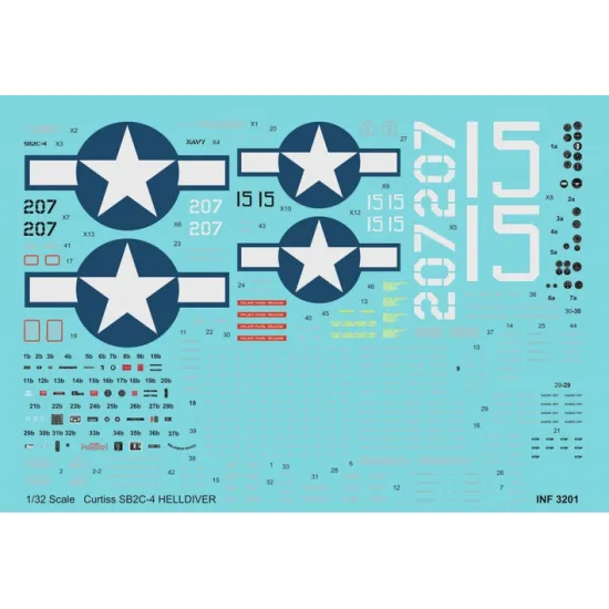 Hgw 132837 1/32 Sb2c-4 Helldiver For Infinity Models Decal And Mask