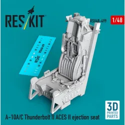 Reskit Rsu48-0499 1/48 A-10a/C Thunderbolt Ii Aces Ii Ejection Seat 3d Printed
