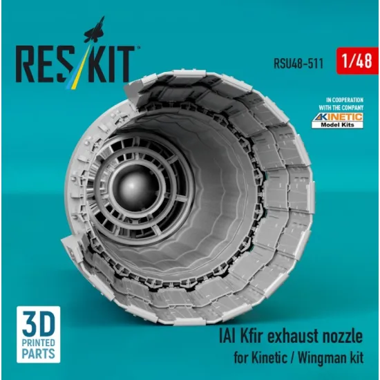 Reskit Rsu48-0511 1/48 Iai Kfir Exhaust Nozzle For Kinetic / Wingman Kit 3d Printed