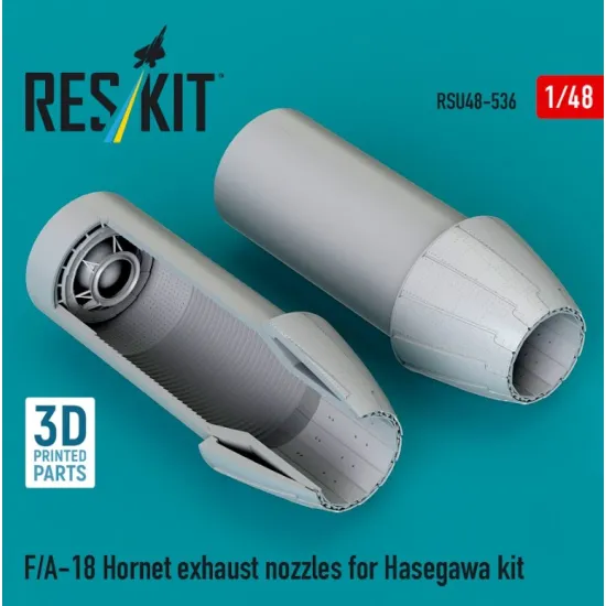 Reskit Rsu48-0536 1/48 F/A-18 Hornet Exhaust Nozzles For Hasegawa Kit 3d Printed