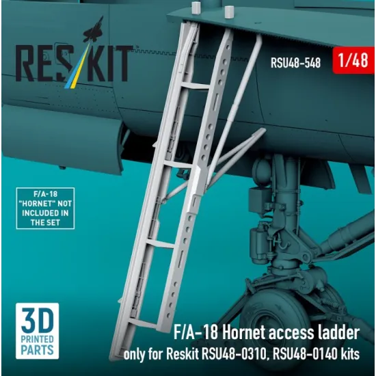 Reskit Rsu48-0548 1/48 F/A-18 Hornet Access Ladder Only For Reskit Rsu48-0310 Rsu48-0140 Kits 3d Printed