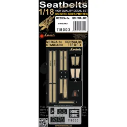 Hgw 118003 1/18 Me262a-1a Schwalbe Seatbelts Textile And Photo-ethed Parts
