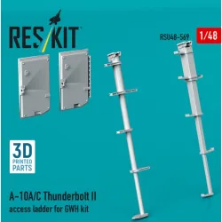 Reskit Rsu48-0569 1/48 A-10a/C Thunderbolt Ii Access Ladder For Gwh Kit 3d Printed