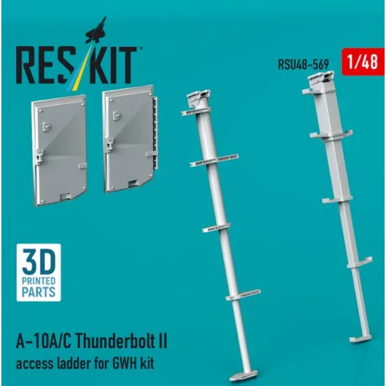 Reskit Rsu48-0569 1/48 A-10a/C Thunderbolt Ii Access Ladder For Gwh Kit 3d Printed