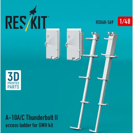 Reskit Rsu48-0569 1/48 A-10a/C Thunderbolt Ii Access Ladder For Gwh Kit 3d Printed