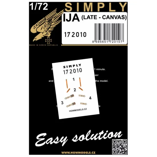 Hgw 172010 1/72 Ija Late Canvas Seatbelts