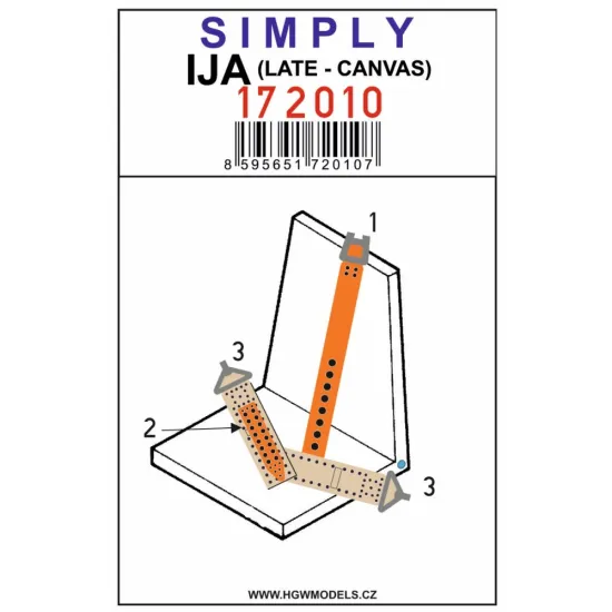 Hgw 172010 1/72 Ija Late Canvas Seatbelts