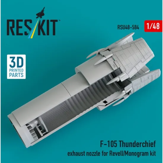 Reskit Rsu48-0584 1/48 F-105 Thunderchief Exhaust Nozzle For Revell/Monogram Kit 3d Printed