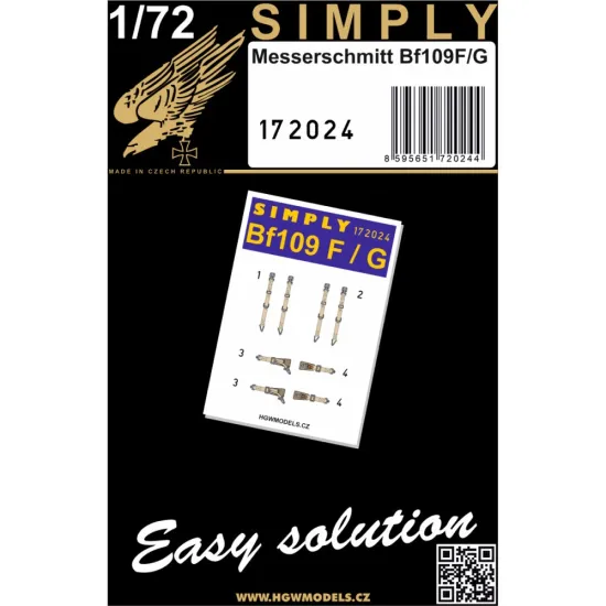 Hgw 172024 1/72 Bf109f/G Seatbelts