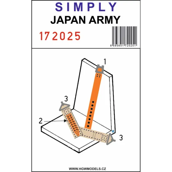 Hgw 172025 1/72 Japan Army Seatbelts