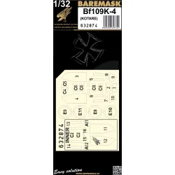 Hgw 632874 1/32 Bf109k-4 Masks Designed For Kotare