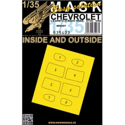 Hgw 635403 1/35 Chevrolet G7105, K51, G506 Masks Designed For Miniart