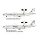 Roden 345 1/144 Boeing E-3 Sentry Awacs Plastic Model Aircraft